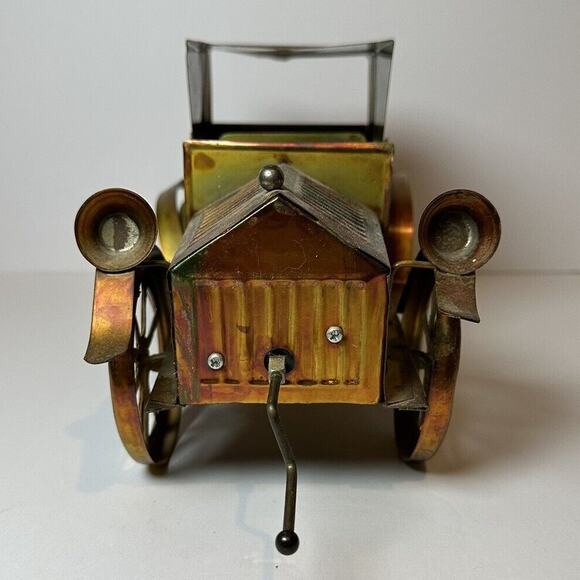 Vintage Berkeley Designs Antique Metal Car Music Box - Tested Works Collectable - Picture 2 of 7